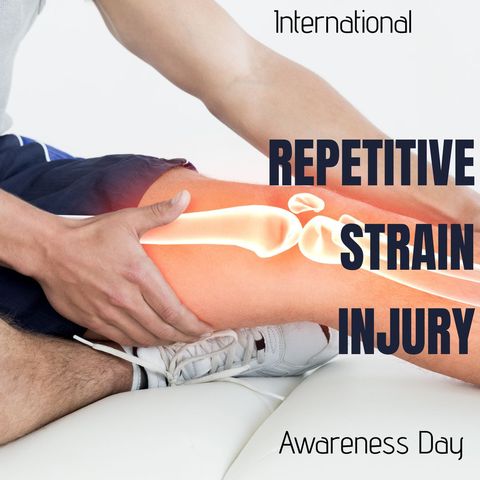 athlete nursing leg for repetitive strain injury awareness - Download Free Stock Templates Pikwizard.com