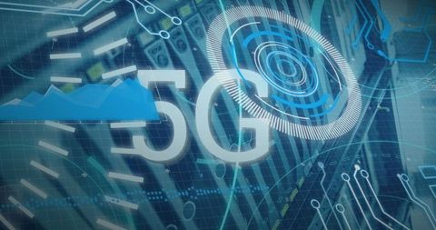 5G Network Technology with Digital Interface Visualization - Download Free Stock Images Pikwizard.com