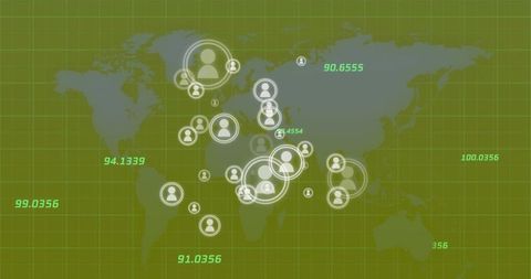 Global Network Map Highlighting Digital User Interconnectivity - Download Free Stock Images Pikwizard.com