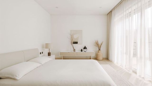 Minimalist Bedroom with Natural Light Filled Serenity