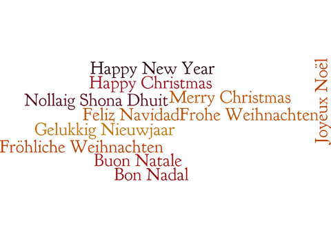 Multilingual Christmas and New Year Texts on Transparent Background - Download Free Stock Videos Pikwizard.com