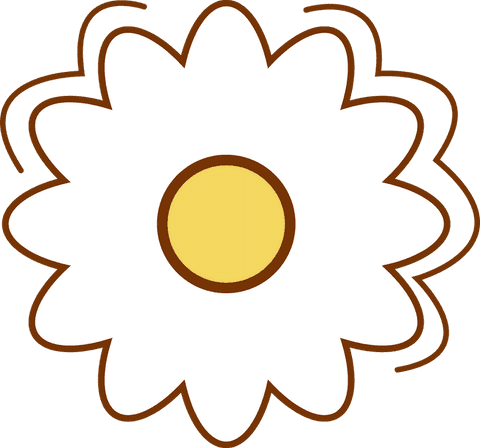 minimalistic stylized transparent daisy with squiggles - Download Free Stock Videos Pikwizard.com