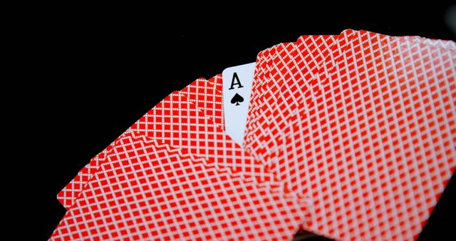 Playing cards arranged on poker table in casino - Download Free Stock Photos Pikwizard.com