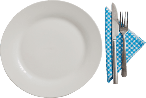 transparent plate with cutlery illustration on white background - Download Free Stock Videos Pikwizard.com