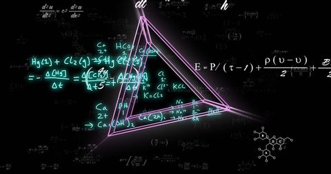 Abstract 3d shapes with complex mathematical formulas