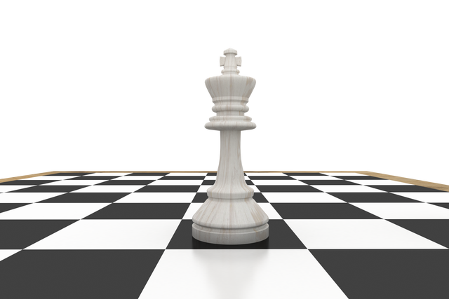 White Chess King Piece on Transparent Background High-Resolution - Download Free Stock Videos Pikwizard.com