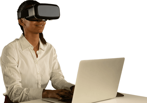 Transparent Multi-ethnic Professional Experiencing Virtual Reality - Download Free Stock Videos Pikwizard.com
