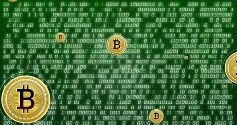 Bitcoin Icons Overlaying on Digital Binary Code Pattern - Download Free Stock Images Pikwizard.com