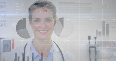 Innovative Medical Technology with Smiling Female Doctor - Download Free Stock Images Pikwizard.com