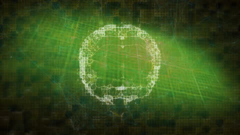 Digital SkullIllustrates Cyber Security and Futuristic Technology