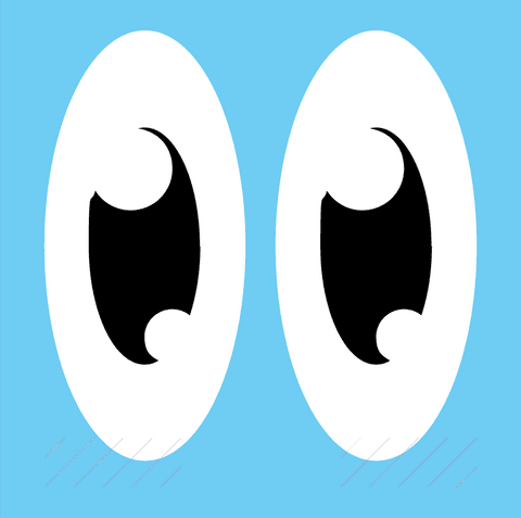 Cartoon Eyes Floating on Transparent Background Vector Illustration - Download Free Stock Videos Pikwizard.com