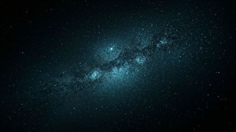 Glowing Milky Way Amongst Stardust and Deep Space