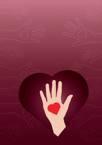 Heartfelt Hand and Heart Illustration with Transparent Background - Download Free Stock Videos Pikwizard.com