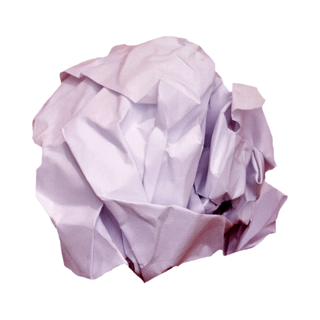 Crumbled Purple Paper Ball on Transparent Background - Download Free Stock Videos Pikwizard.com