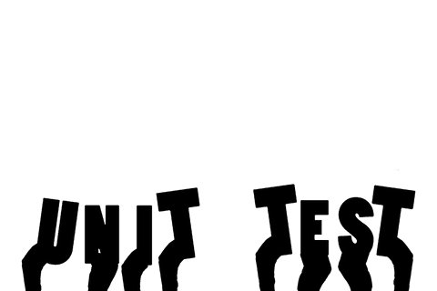 Handwriting text unit test on transparent background