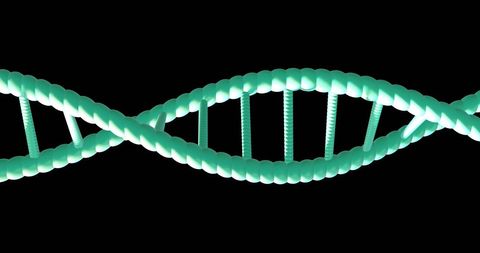 glowing dna helix on black background for science and technology themes - Download Free Stock Images Pikwizard.com