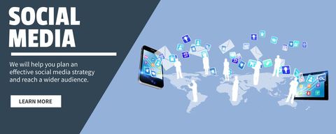 Global Social Media Communication and Digital Connectivity - Download Free Stock Templates Pikwizard.com