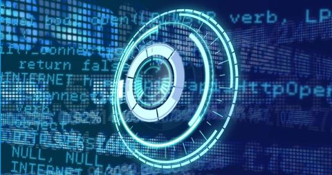 Digital Data Processing with Futuristic Interface - Download Free Stock Images Pikwizard.com