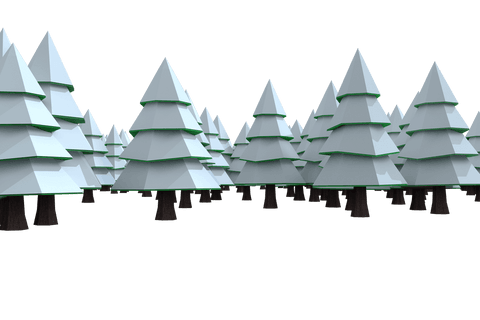 Digital Illustration of Layered Christmas Trees on Transparent Background - Download Free Stock Videos Pikwizard.com