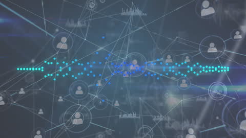 Futuristic Digital Network and Data Visualization