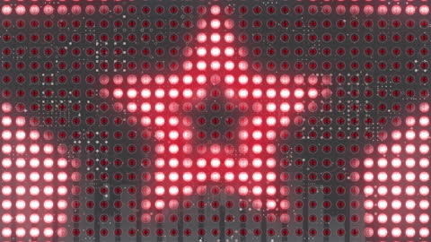 Digital Star Animation on LED Screen