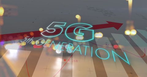 5G Technology Advancements with Innovative Digital Interface - Download Free Stock Images Pikwizard.com