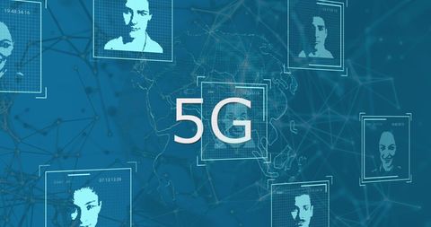 5G Technology Network with Digital Profiles and Data Connections - Download Free Stock Images Pikwizard.com
