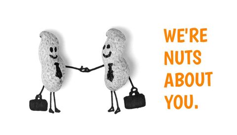 animated peanuts shaking hands with playful message - Download Free Stock Templates Pikwizard.com