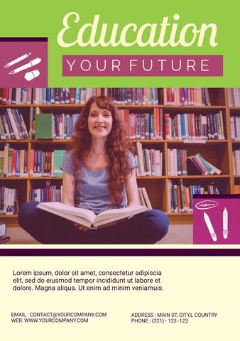 Inspiring Educational Growth with Books and Learning - Download Free Stock Templates Pikwizard.com
