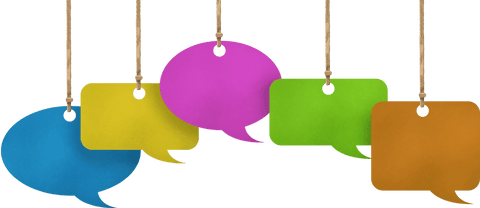 Colorful Transparent Speech Bubbles Hanging on Ropes - Download Free Stock Videos Pikwizard.com
