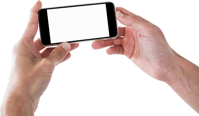 Transparent Hands Holding Smartphone with Blank Screen - Download Free Stock Videos Pikwizard.com