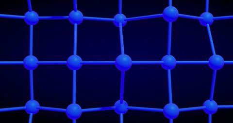 Digital Network Structure in Dark Background