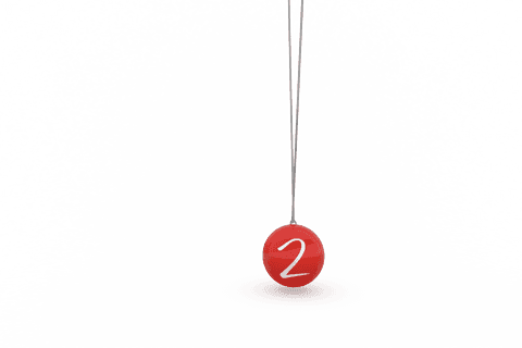 digital number 2 on red disc transparent background - Download Free Stock Videos Pikwizard.com