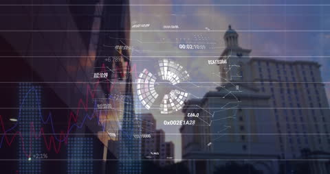 Businessman Analyzing Digital Data on Tablet with Futuristic Interface