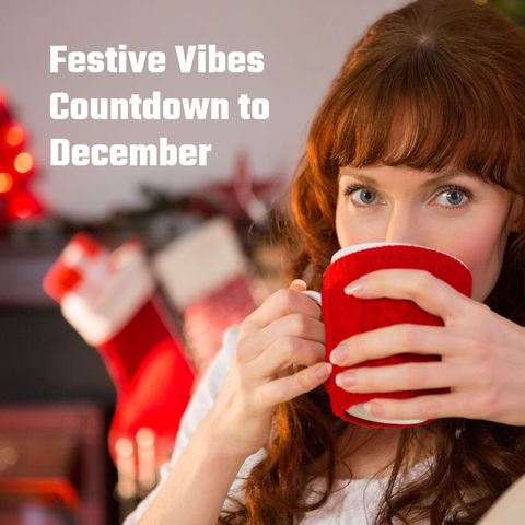 woman enjoys warm beverage as christmas decorations liven room - Download Free Stock Templates Pikwizard.com