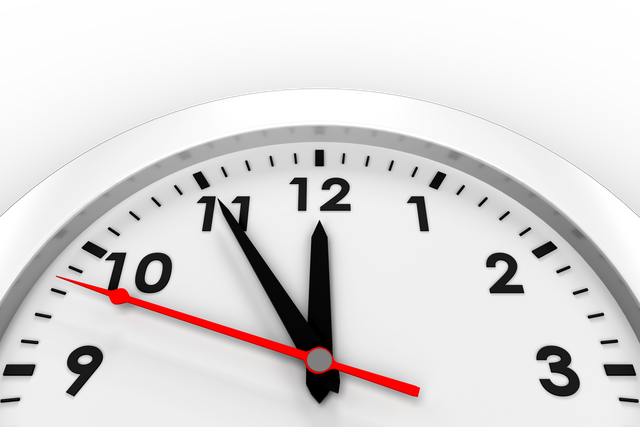 Vector Illustration of Classic White Clock on Transparent Background - Download Free Stock Videos Pikwizard.com