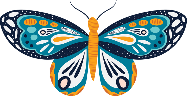 Digital PNG Illustration of Colorful Butterfly on Transparent Background - Download Free Stock Videos Pikwizard.com