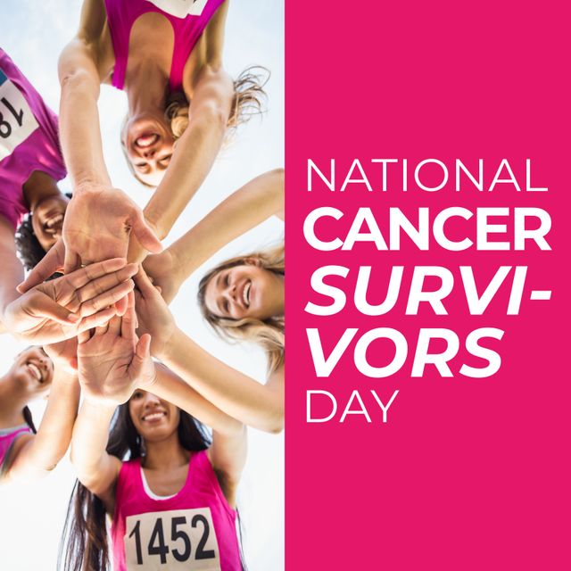 Celebrating National Cancer Survivors Day with Empowering Female Runners - Download Free Stock Templates Pikwizard.com