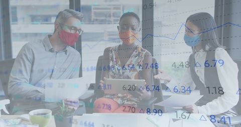 Business Professionals Analyzing Financial Data During COVID-19 - Download Free Stock Images Pikwizard.com
