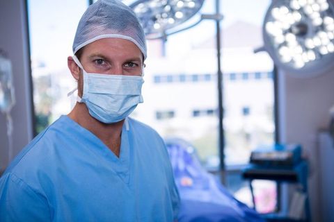Confident Surgeon in Operating Room