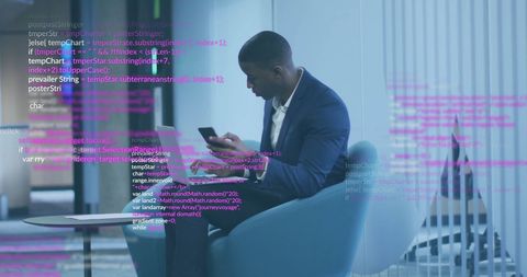 Businessman Engaged in Digital Data Processing Using Smartphone - Download Free Stock Images Pikwizard.com