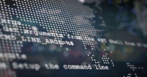 Modern Data Interface with Digital World Map and Code Display - Download Free Stock Images Pikwizard.com
