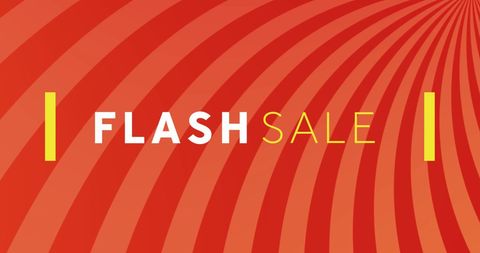 Vibrant Red Flash Sale Banner with Bold Typography - Download Free Stock Images Pikwizard.com