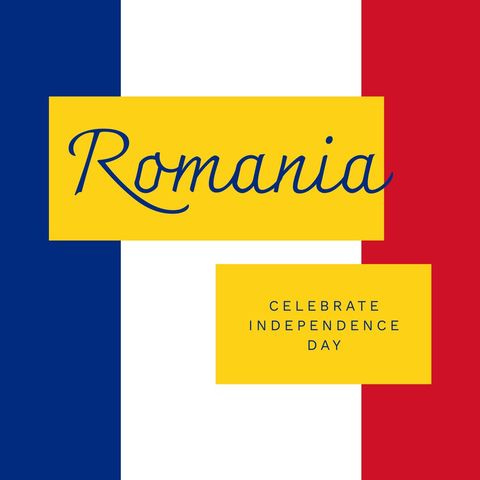 Romania Independence Day Celebration Banner - Download Free Stock Templates Pikwizard.com