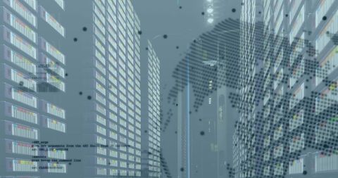 Futuristic Data Center with Digital Horse Symbol - Download Free Stock Images Pikwizard.com