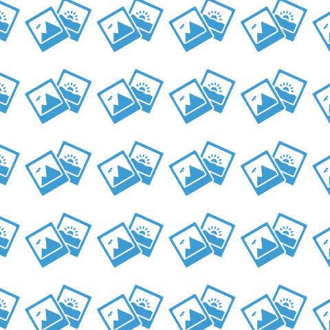 Blue Instant Photo Pattern on Transparent Background - Download Free Stock Videos Pikwizard.com