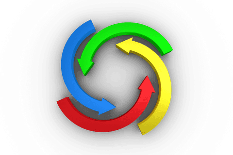 vibrant rotating arrows circular motion transparent background - Download Free Stock Videos Pikwizard.com