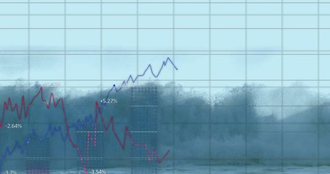 Conceptual Ocean Integrated with Economic Growth Graphs - Download Free Stock Images Pikwizard.com