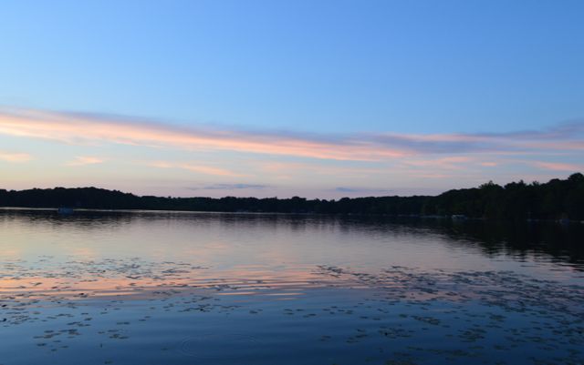 Sun set on the lake.. - Download Free Stock Photos Pikwizard.com