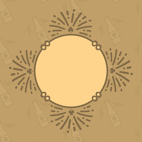 Transparent Retro Circle with Beer Bottle Pattern Background - Download Free Stock Videos Pikwizard.com